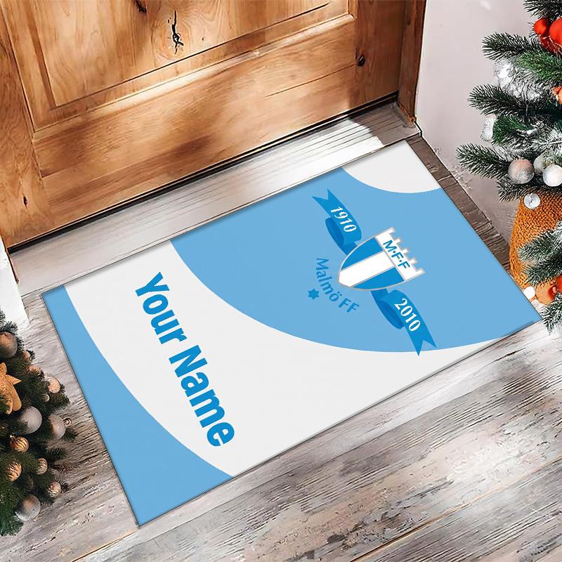 Malmö FF Printed Crystal Velvet Rug Non‑Slip Crystal Velvet Carpet For Sofa Bedroom Indoor Home Decoration
