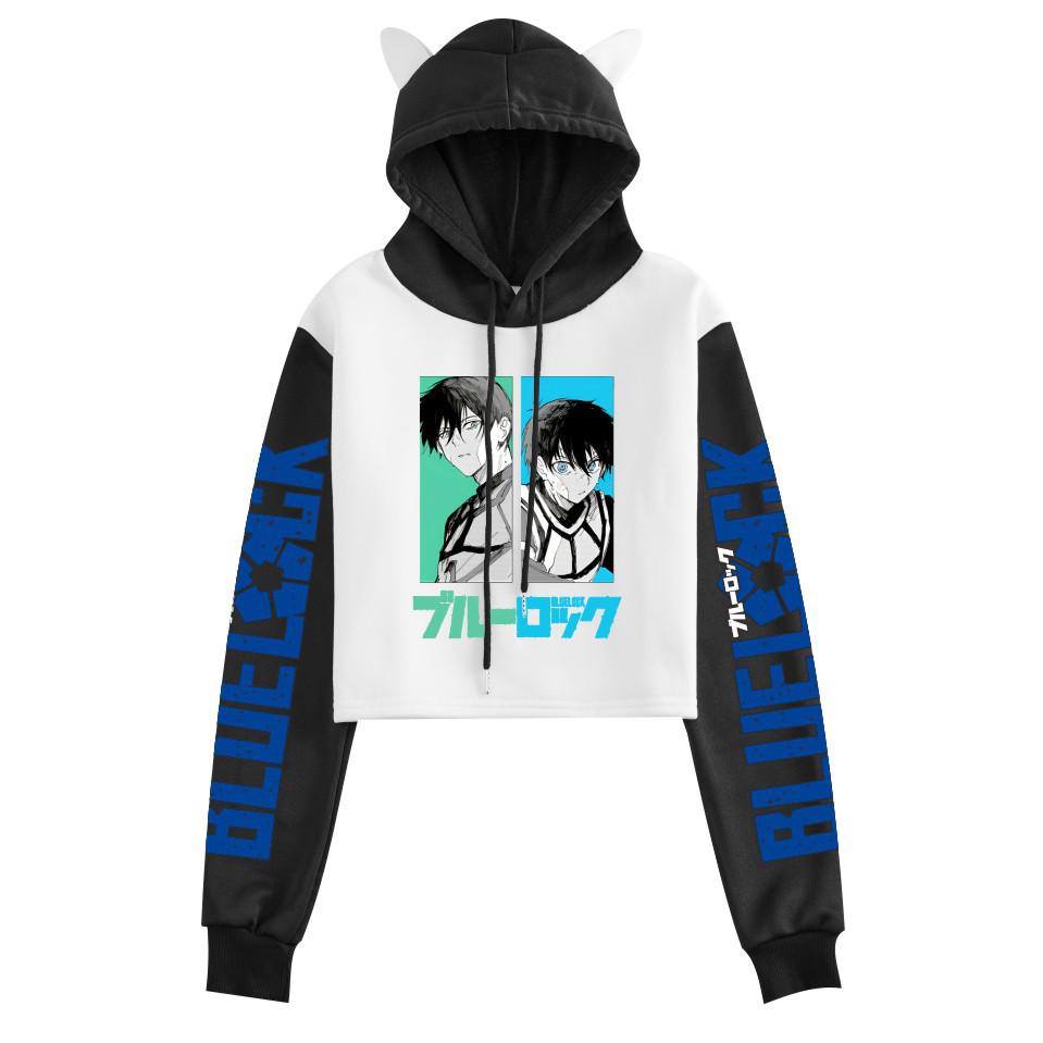 Blue Lock Anime Women's Cat Ear Hoodie - Autumn/Winter Collection