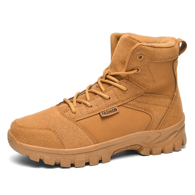 New High-top Outdoor Military Boots Desert Boots Hiking Shoes Mountaineering Boots Martin Boots Anti-skid Combat Training Boots Wholesale
