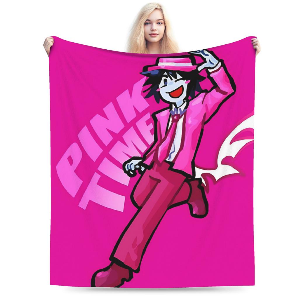 Forsaken Game Art Pixel Charakter Flanelldecken Junge Mädchen Warm Gemütlich Überwurfdecke Winter Außen Bettdecke Sofa Bettbezug