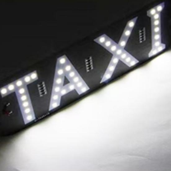 LED Indicator Light Waterproof Taxi Sign Lamp with USB Power Car Windshield Light Stickers for Ride-Hailing Cars Grab Taxi