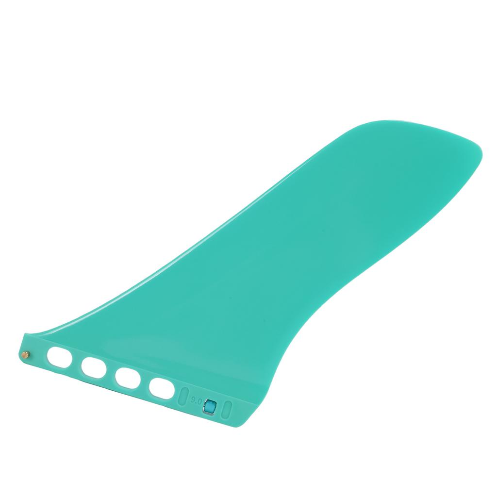 Paddle Board Tail Fin Nylon Fiberglass 9.25 Inch Surf Fin Replacement for Longboard Surfing Accessories Green