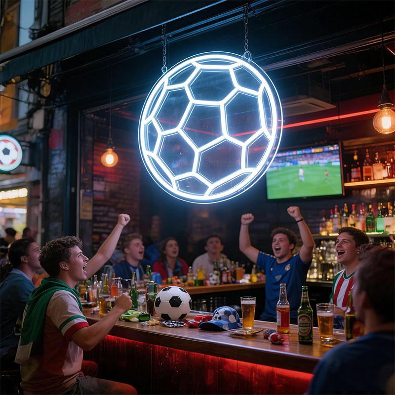 

Soccer Neon Signs Dimmable LED Lights For Wall Decor Football Game Room Decoration For Gym Sports Club Powered by USB