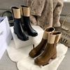 New Women Boots Fashion Comfort Leather Boot Anti Slip Soft Mid Top Boots High End Design Women Shoes Luxury High Heels Boot