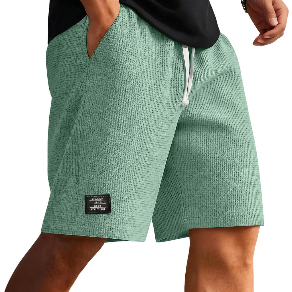 Pantaloncini Casual da Uomo Vita Elastica Coulisse Spiaggia Corsa Allenamento Corti Leggeri Larghi Pantaloncini Estivi