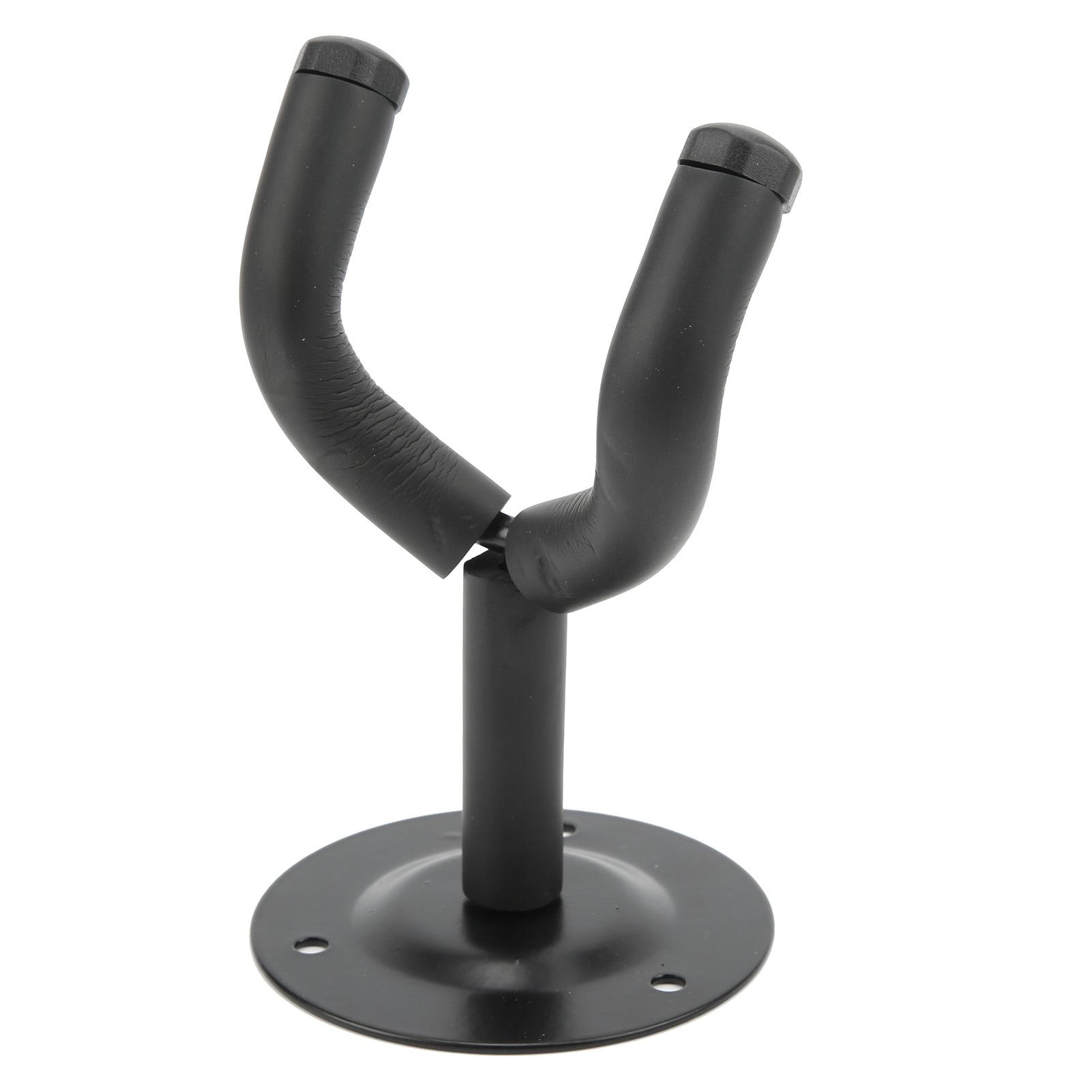 

Guitar Hanger Hook Wall Mount Non-slip Holder Stand for Guitar Ukulele Violin Bass Guitar Instrument Accessories for Home чорний
