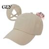 Outdoor Activity Baseball Hat Women Cap, Adjustable Elastic Straps Quick-Drying Sun Hat, Cap Criss-Cross Ponytail Design for Running Yoga Hiking