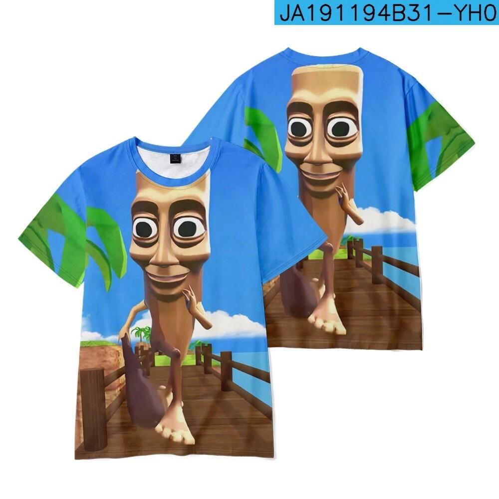 Nuova T-shirt Stampa Cartoon AI Fashion Tung Tung Tung Sahur Italian Brainrot Abbigliamento Sportivo Traspirante per Bambini Ragazzi Vestiti 3D