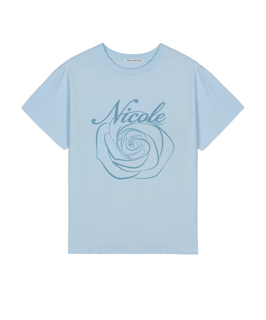 Nigaennikol Nicole Rose Sleeve Top_Sora Sky Blue