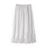 A New Summer A-line Skirt Featuring High-waisted Mesh Fabric for Plus-size Women's Wear