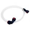Universal 8mm Fuel Injection Fuel Line Straight Bent Dual Ends Oil Proof for Snowmobile Lawn Mower Fuel Pipe Replacement