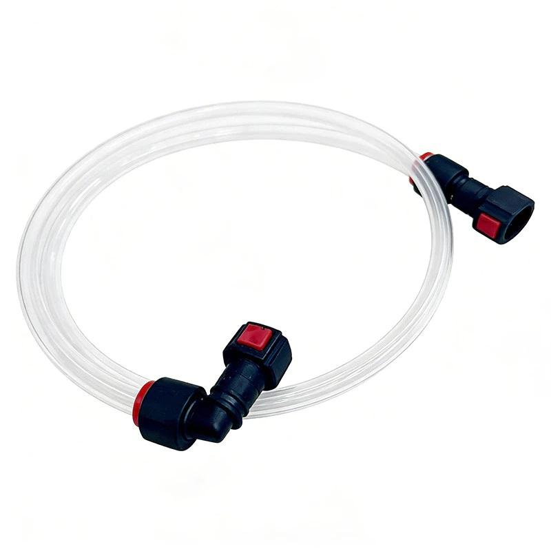 Universal 8mm Fuel Injection Fuel Line Straight Bent Dual Ends Oil Proof for Snowmobile Lawn Mower Fuel Pipe Replacement