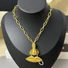 Fashion Personality Three-Dimensional Features Striped Nose Big Lip Necklace Cuban Chain Exaggerated Jewelry Accessories