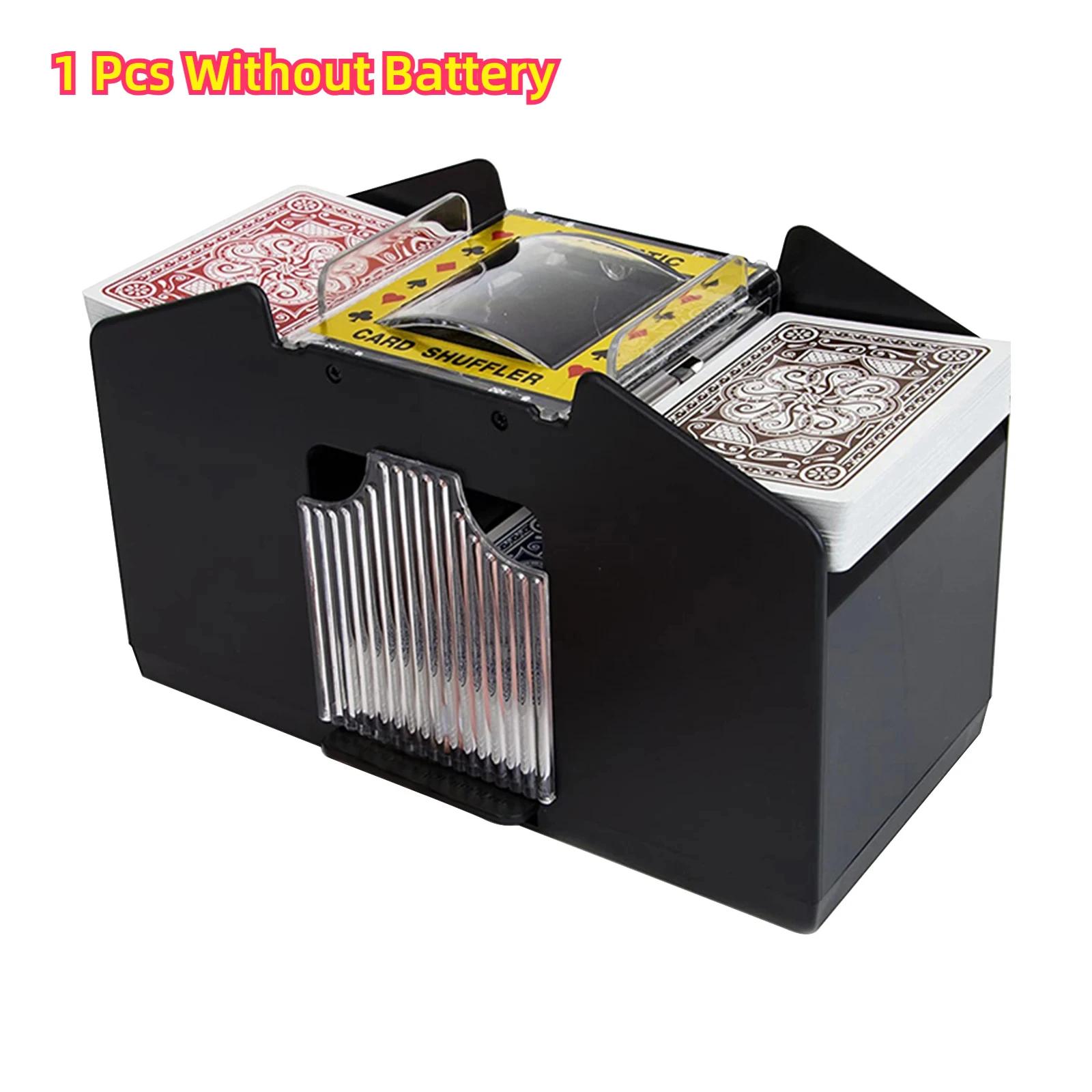 

Автоматический миксер для перемешивания игральных карт, сортировщик игр в покер, диспенсер для путешествий, домашних фестивалей, рождественских вечеринок, на батарейках