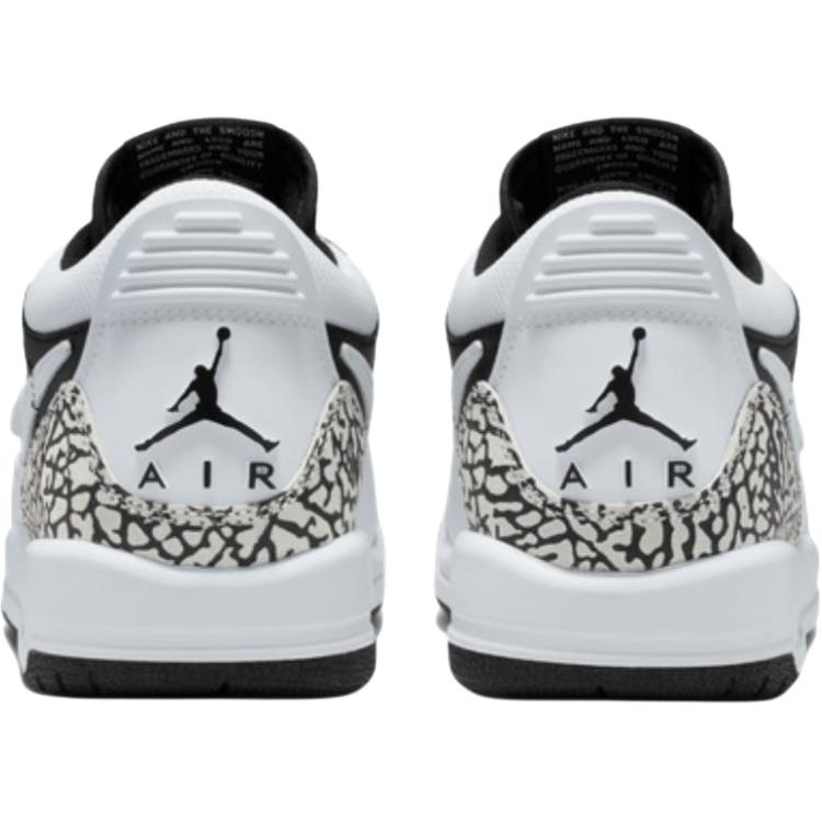 Jordan Legacy 312 Low top Children's Basketball Shoes White Black Unisex CD9054-111