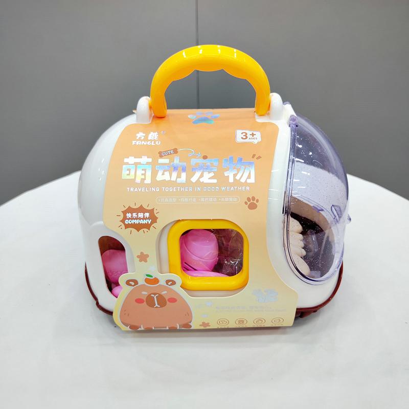 1 Set Animal Capybara Plush Figure Kit Electric Capybara Walking Doll Toy With Sound Children'S Electric Plush Dolls Toy