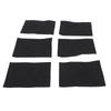 1200Pcs Face Cotton Pads Disposable Facial Makeup Cosmetic Tool for Home Travel Black 5x6cm