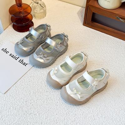Mädchen Prinzessin Freizeitschuhe mit süßen Schleifen Kinder Ballerinas Zehenkappe Süß 2025 Neu Kinder Sportschuhe Mode Ins Trend