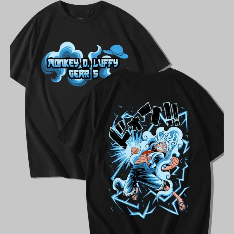 One Piece Luffy Anime T Shirt Men Women Oversized Vintage Short Sleeve Tee Streetwear Casual Tops Graphic Tee 2026 Summer Y2k