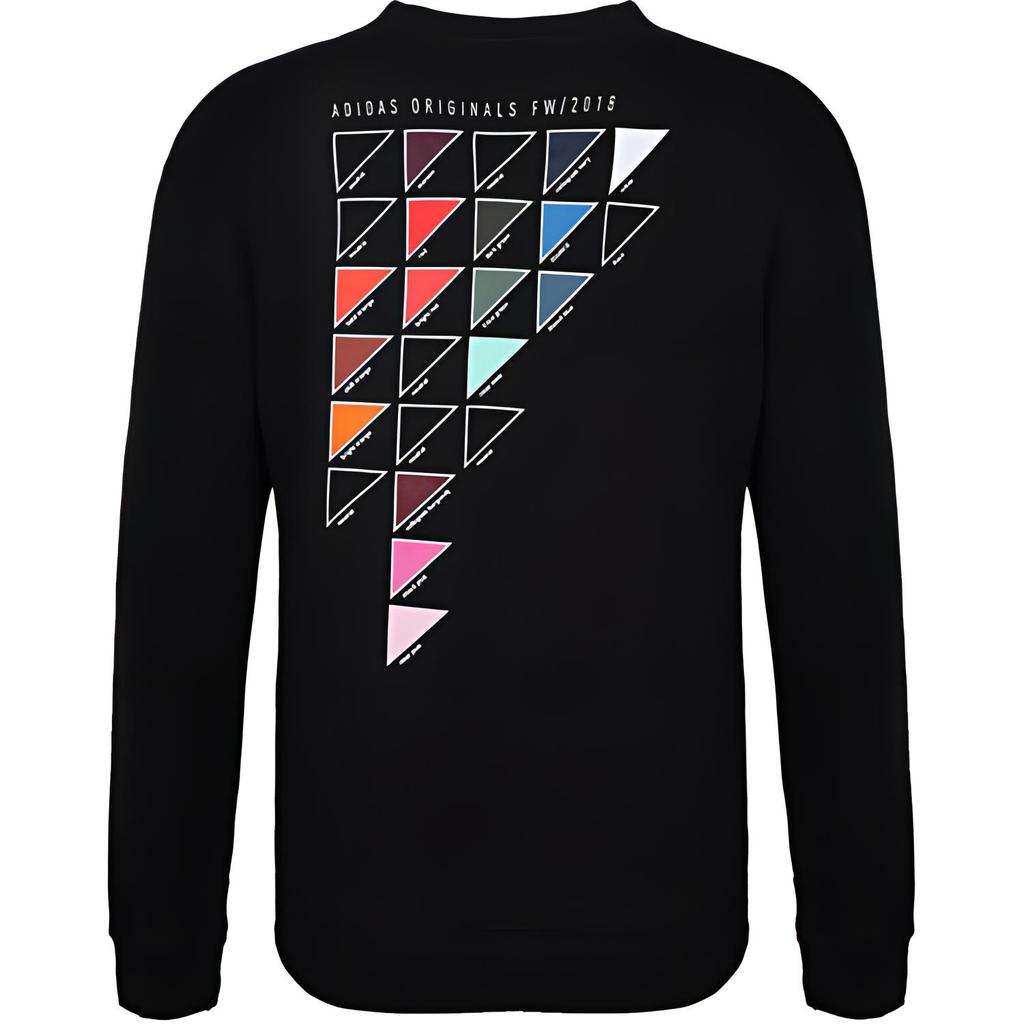 Adidas Originals Graphics Crew Neck Fashion Comfortable Sweatshirt Men Sweatshirt Black DN8043