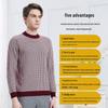 Herren Hengyuanxiang 100% Wolle Verdickter Rundhals-Pullover