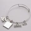2023 Graduation Bracelet Gifts Sublimation Blank Photo Bracelets Blank Base Bracelets for Jewelry Making DIY Bracelets