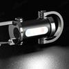 Mini USB Rechargeable LED Flashlight Keychain Portable Waterproof Camping Pocket Lamp Keyring Hanging Light Outdoor Gear