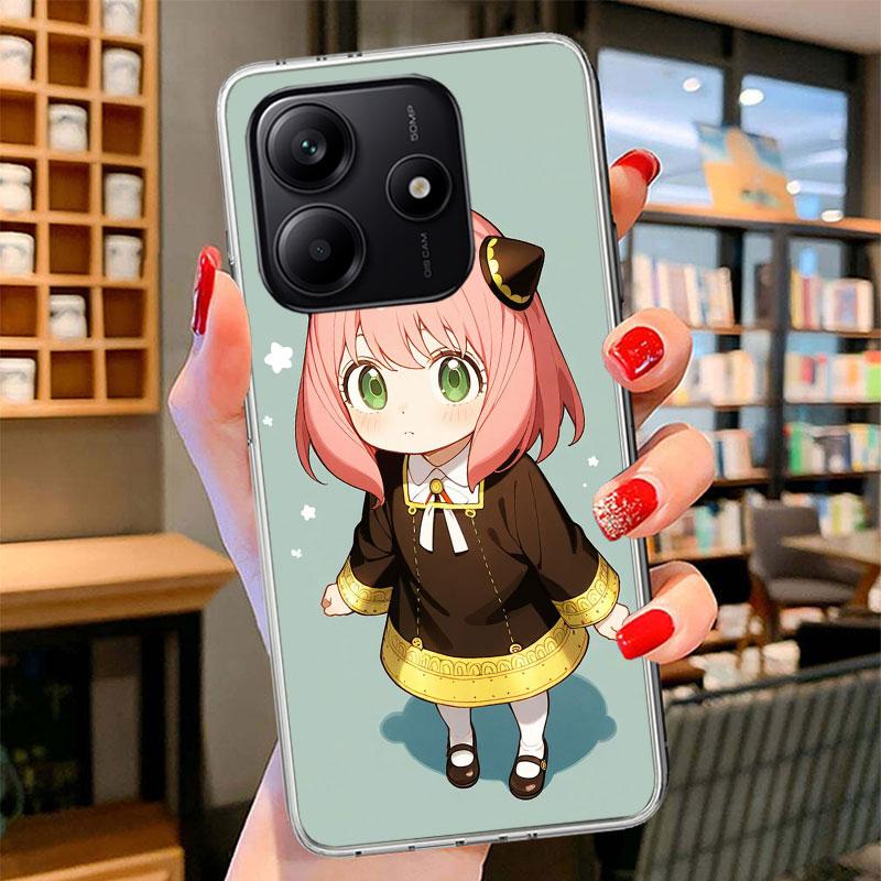 S-Spy Family Anya Phone Case For Xiaomi Redmi Note 15 14 13 12 11 10 Pro Plus 14S 12S 11S 11T 11E 10S Soft Fundas Shell Redmi No