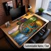 Tree of Life Theme Custom Mouse Pad Personalized With Name Text Customized Desk Mat For Office Home Decor