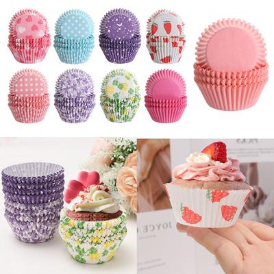100 PIÈCES Outils de Décoration de Gâteaux Cupcakes Boulangerie Boîtes à Muffins godets de Cuisson Papier d'emballage pour godets à gâteaux