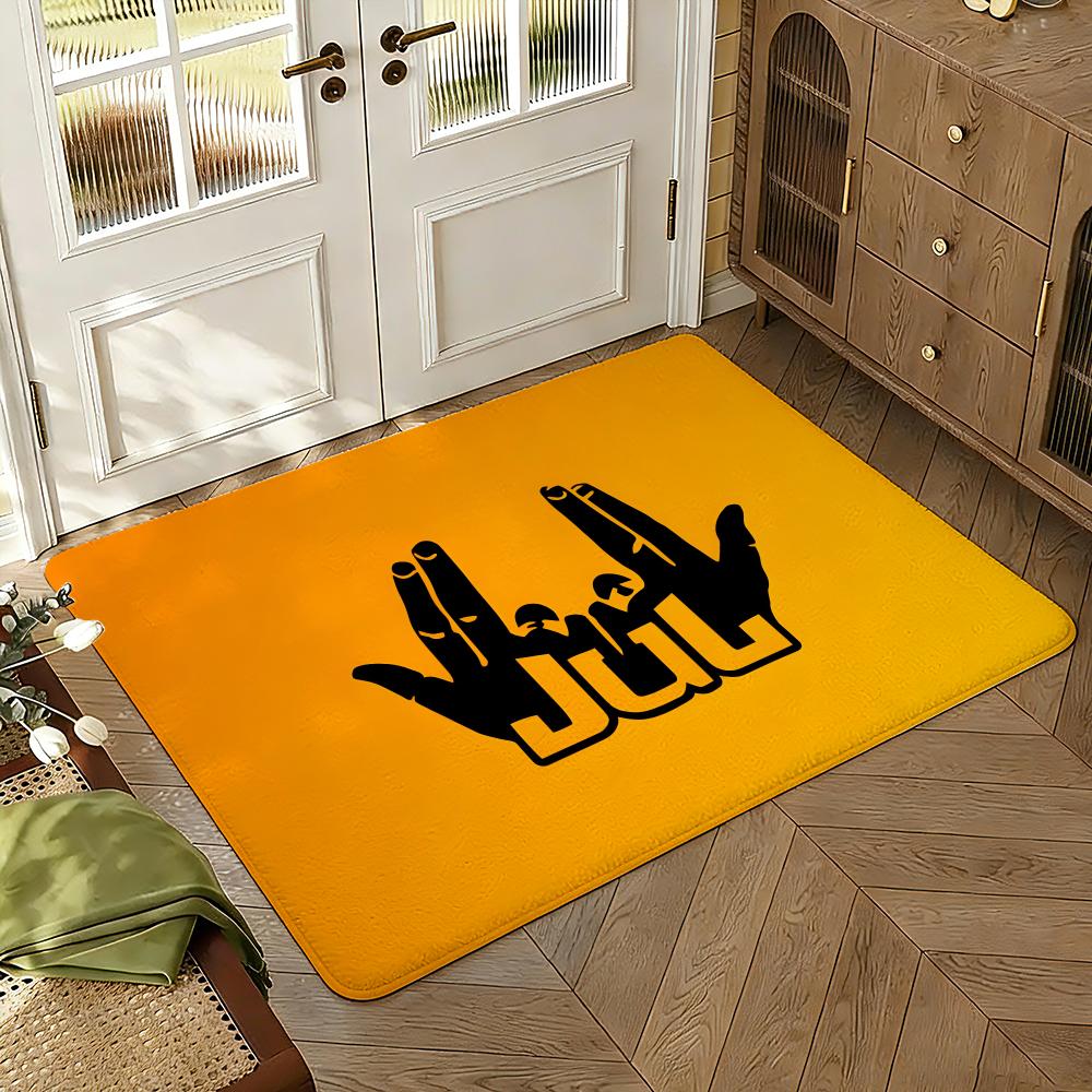 Singer J-Jul Floor Mat Soft Thickened Absorbent Non-Slip Bedroom Living Room Door Mat Home Decor Flannel Rugs
