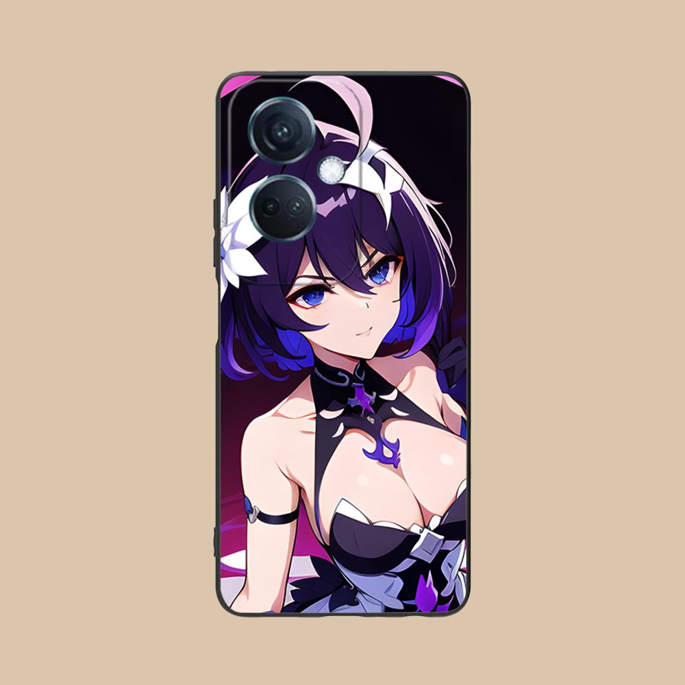 HSR Seele Matte TPU Mobile Phone Case for OPPO Reno 14 13 12 11 10 9 8 7 6 5 F T Pro 5G Colorful Printing Cover