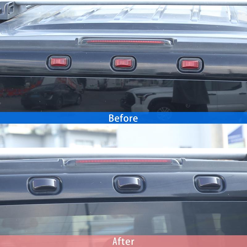 ABS Car Roof Marker Light Kit Smoked Black Roof Light Cover Protective Lamp Cover For Hummer H2 2003-2009 Accessories