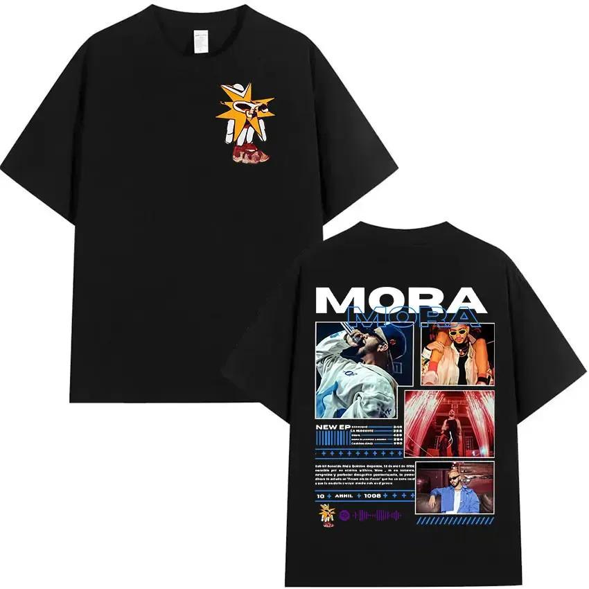 New Short Sleeved Round Neck Y2k Tshirt Men Clothing New in Top  Tees Mens TShirt Camisetas Rapper MORA Album 2025 Merch