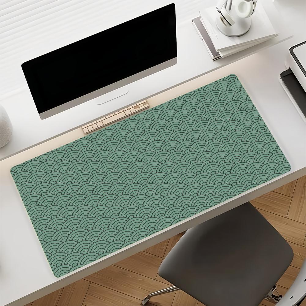 Japanese Style Seigaha Mouse Pad Non-slip Rubber Gamer Balance Computer Mat Decoracion Deskmat Laptop Office Large