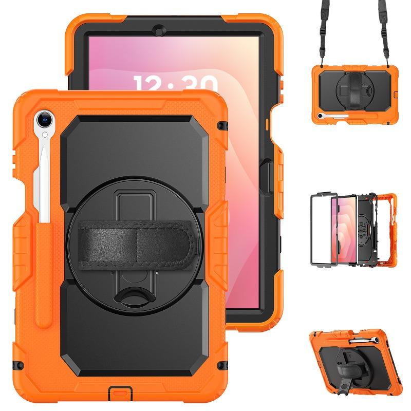 Coque antichoc pour Samsung Galaxy Tab S11 Ultra 14,6  S10 FE+ 13,1 Lite 10,9 S9 Plus 12,4 S8 S7 Protection d'écran + Housse avec poignée et sangle S11 2025 11inch