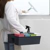 Handheld Cleaning Basket PP Material Removable Tool Holder Organizer for Household Hotel Cleaning Supplies Storage