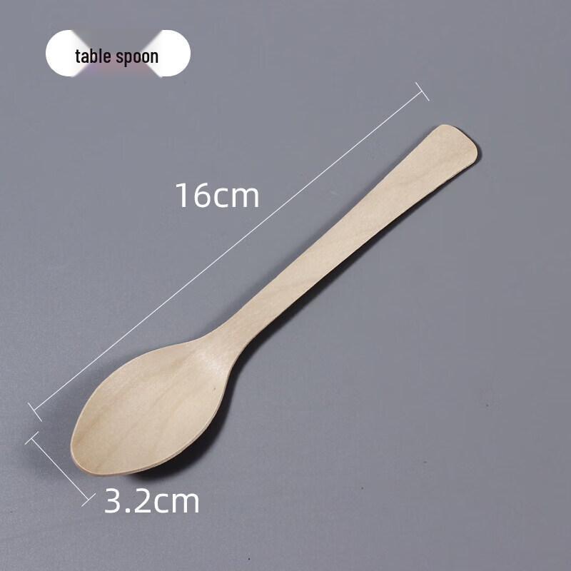 Disposable Wooden Dessert Spoon