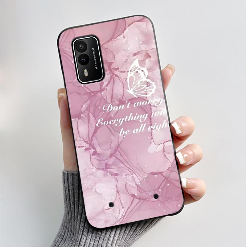 Printed Phone Case For Nokia XR21 Coque Capa Soft Silicone Black Shell Cover Cute Flower Cartoon Casing Fundas