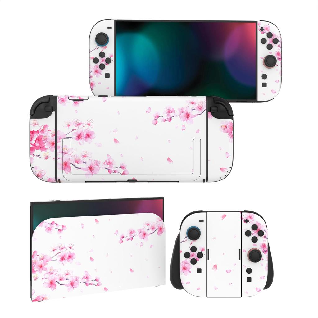 PlayVital Nintendo Switch 2 Console and Protective Sticker Set with Customizable Vinyl Dock Grip Stickers Whisper (2025) Joy-Con (2 Sets) Stickers, &