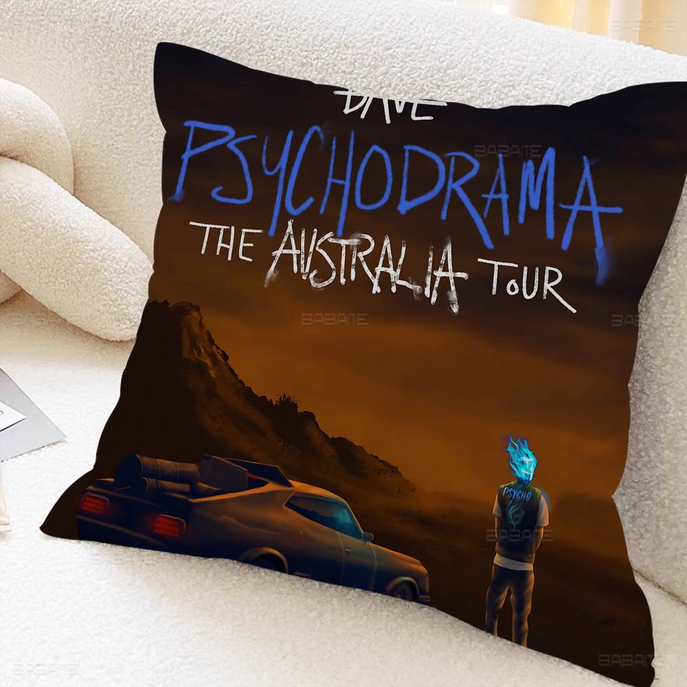 Pop Hip Hop Rapper Dave Pillow Gift Home Office Decoration Bedroom Sofa Car Cushion Cover Case 45x45