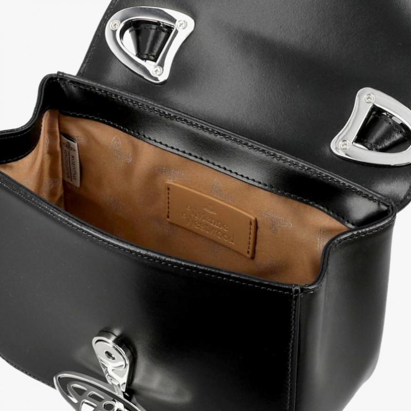 Vivienne Westwood Linda Silk Leather Crossbody 4802000fw L0077 N401