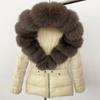 OFTBUY Winter Jacket Women's Real Raccoon Fox Fur White Duck Down Coat Thick Warm