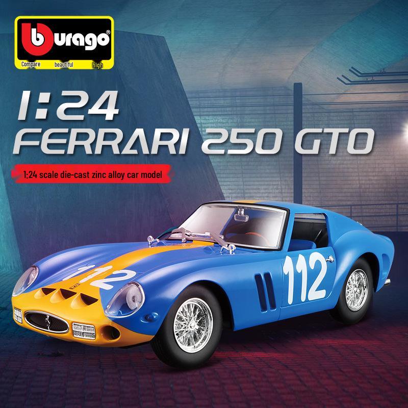 

Bimego 1:24 250GTO Гоночный FXXK Модель автомобиля из сплава - Подарок для мальчиков