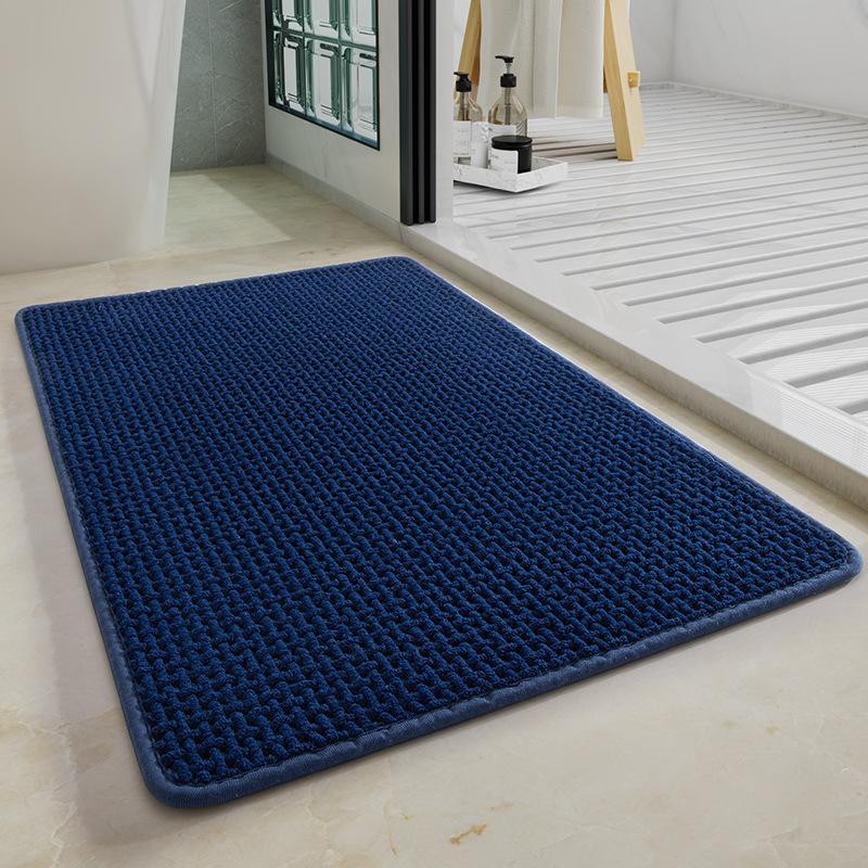 High Quality Chenille Woven Bath Mat Super Absorbent Quick Dry Non-Slip Bathroom Rug Soft Plush Shower Floor Mat
