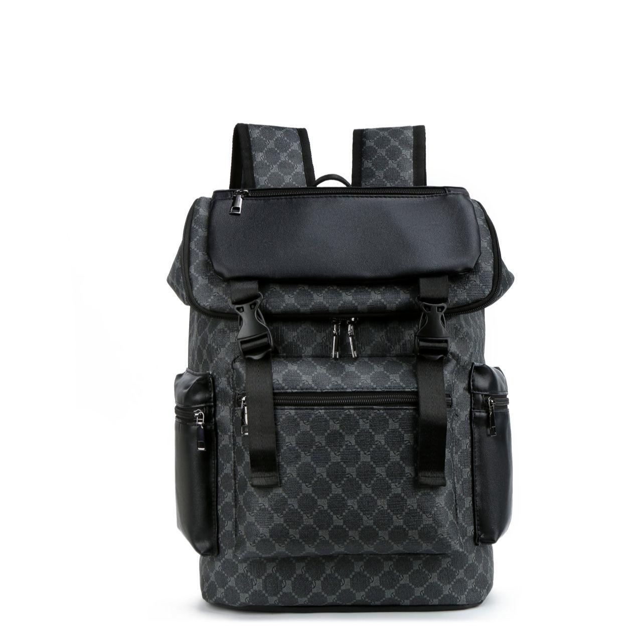 

2025 Plaid Men s Backpack: Korean-Style, Large Capacity, Casual Travel & Laptop Bag