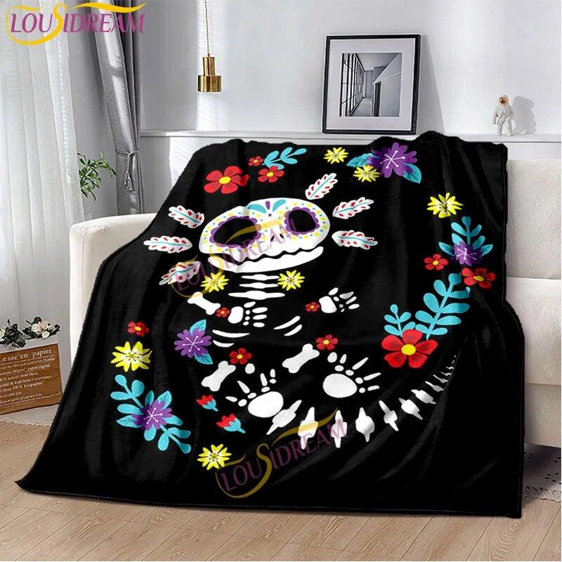 Animal de dibujos animados Ajolote suave felpa ropa de cama sala de estar sofá dormitorio cama mantas picnic impreso lindo Axolotl regalo manta