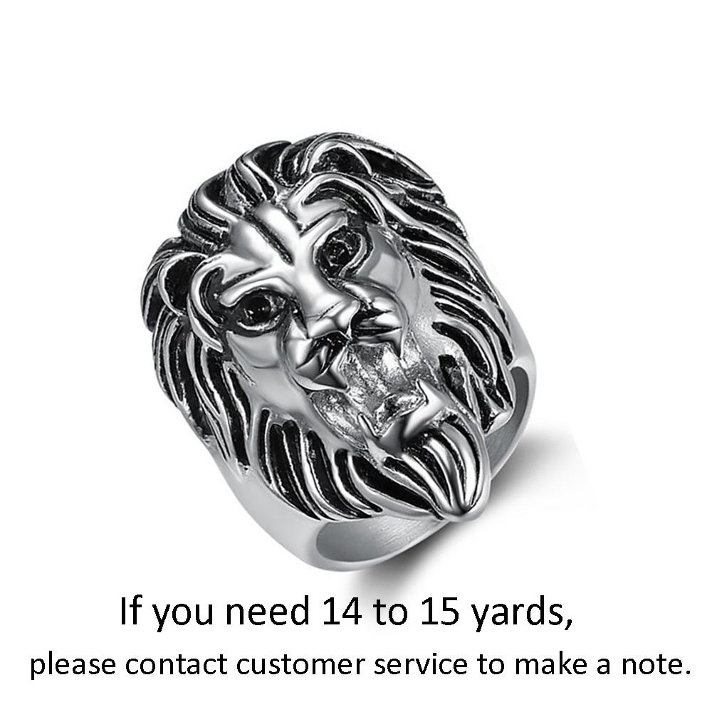 Retro Detailed Stainless Steel 3D Lion Head Rings For Men Punk Gothic Rock Animal Ring Domineering Biker Jewelry Accessories