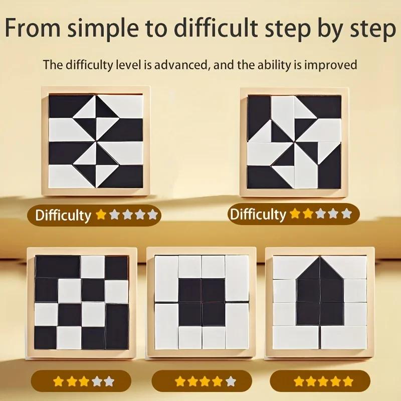 Children Hidden Block Puzzle 6 Years Abs Material Interesting Enhances Logic And Spatial Reasoning Suitable For Kids Toy Gift