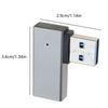 Portable USB Expansion Adapter USB 3.0 Right Angle Male To Female Converter Fast Data Transfer Rates Up To 5Gbps Black